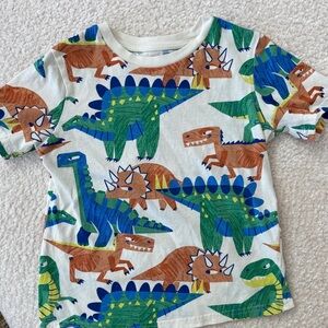 H&M Kids Dinosaur Print Tee - Green, Blue, Brown
